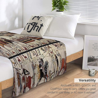 Tapisserie Bayeux - The Bayeux Tapestry Quick-dry Throw Blanket