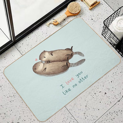I Love You Like No Otter  Long-Lasting Bath Mat