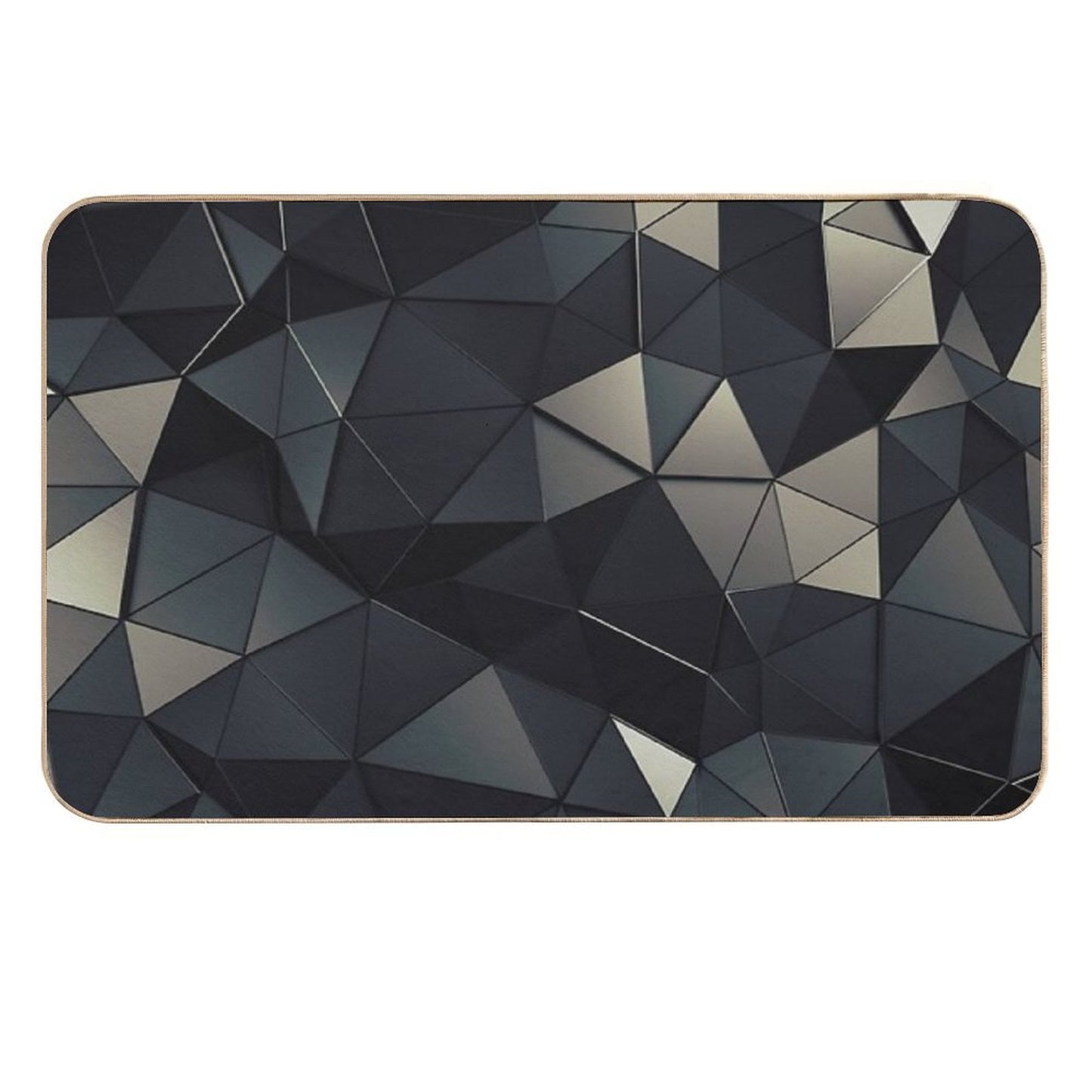 Polygon Noir  Multi-Purpose Bath Mat