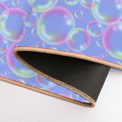 Bubbly Bubbles (Blue) Durable Bath Mat
