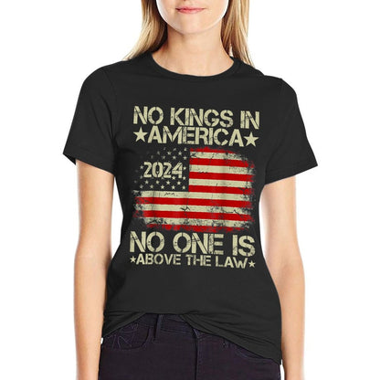No Kings In America 2024 No One Is Above The Law  Versatile T-Shirt