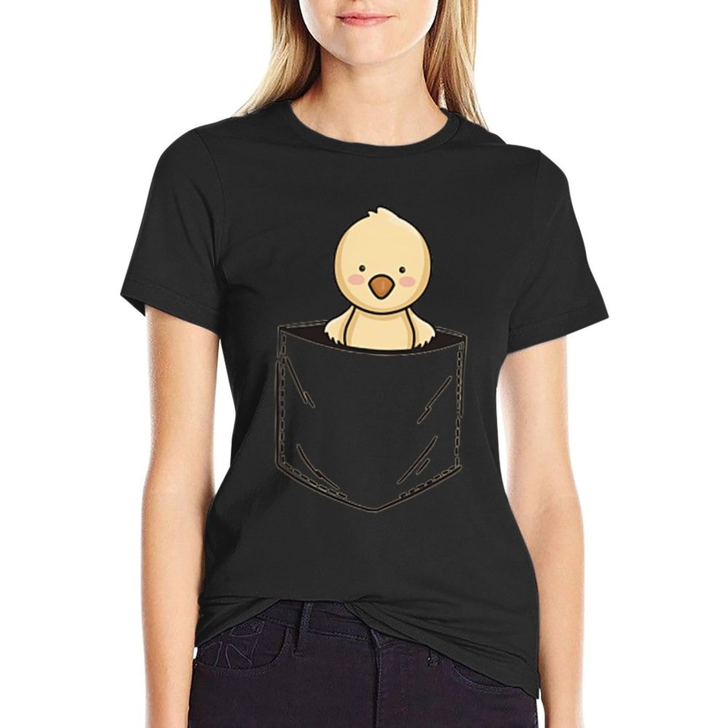 Pocket Animal Cute Chick Chicken in A Pocket  Vintage-inspired T-Shirt