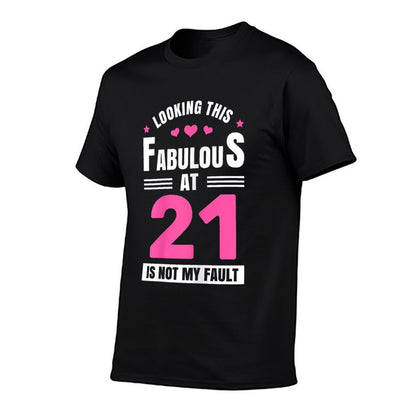 Womens Looking This Fabulous at 21 Year Old Birthday 21st Birthday  Affordable Price T-Shirt