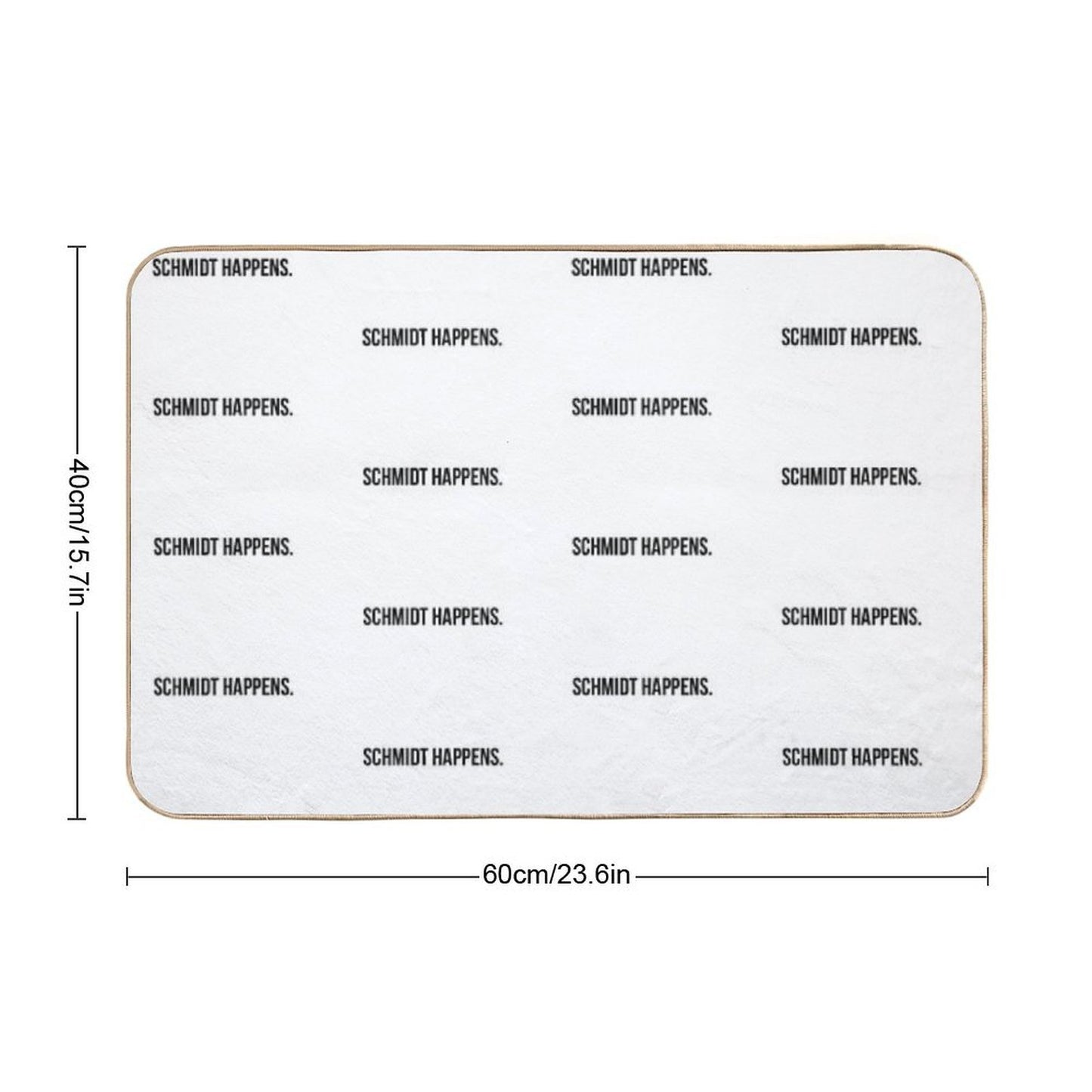 Schmidt Happens  Rapid-Drying Bath Mat