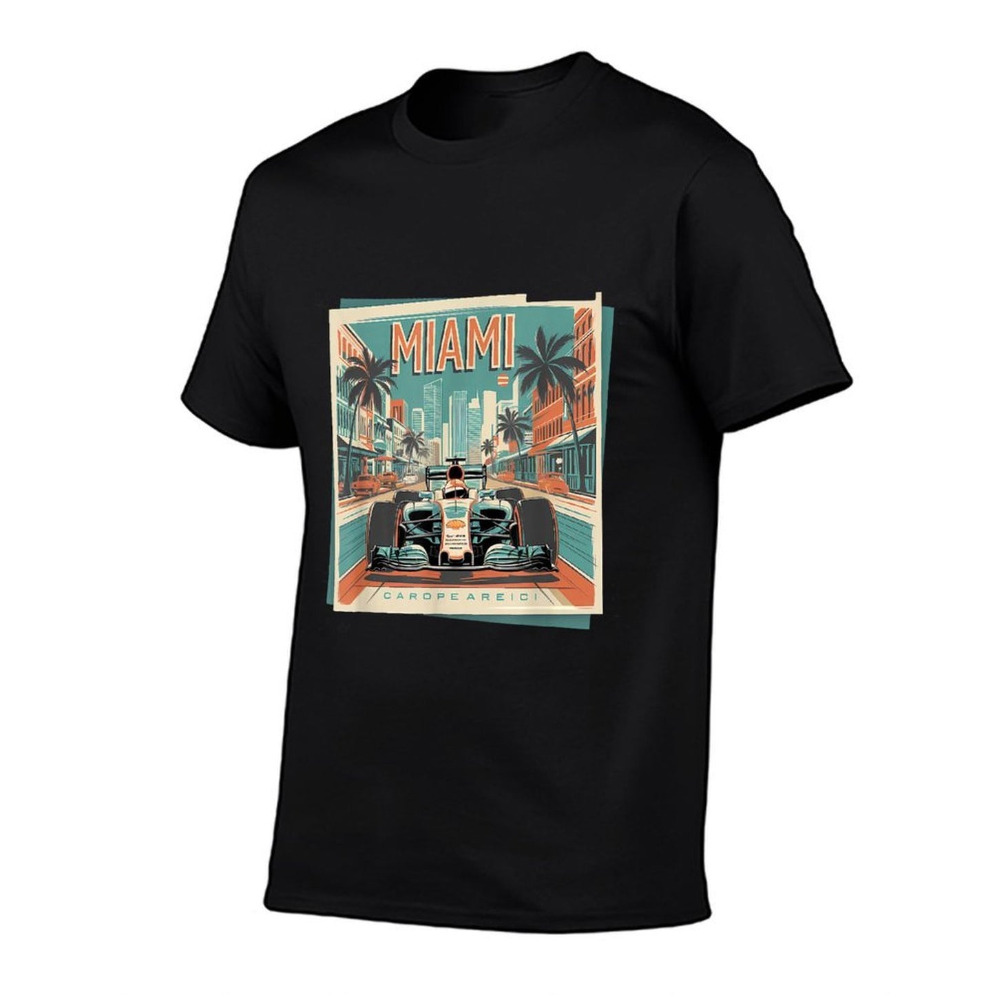 Miami Racing Gifts Men Women Race Car Racer Driver  Stretchy T-Shirt