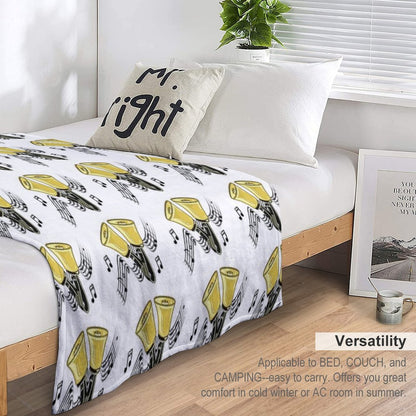 Handbells Music Premium Throw Blanket
