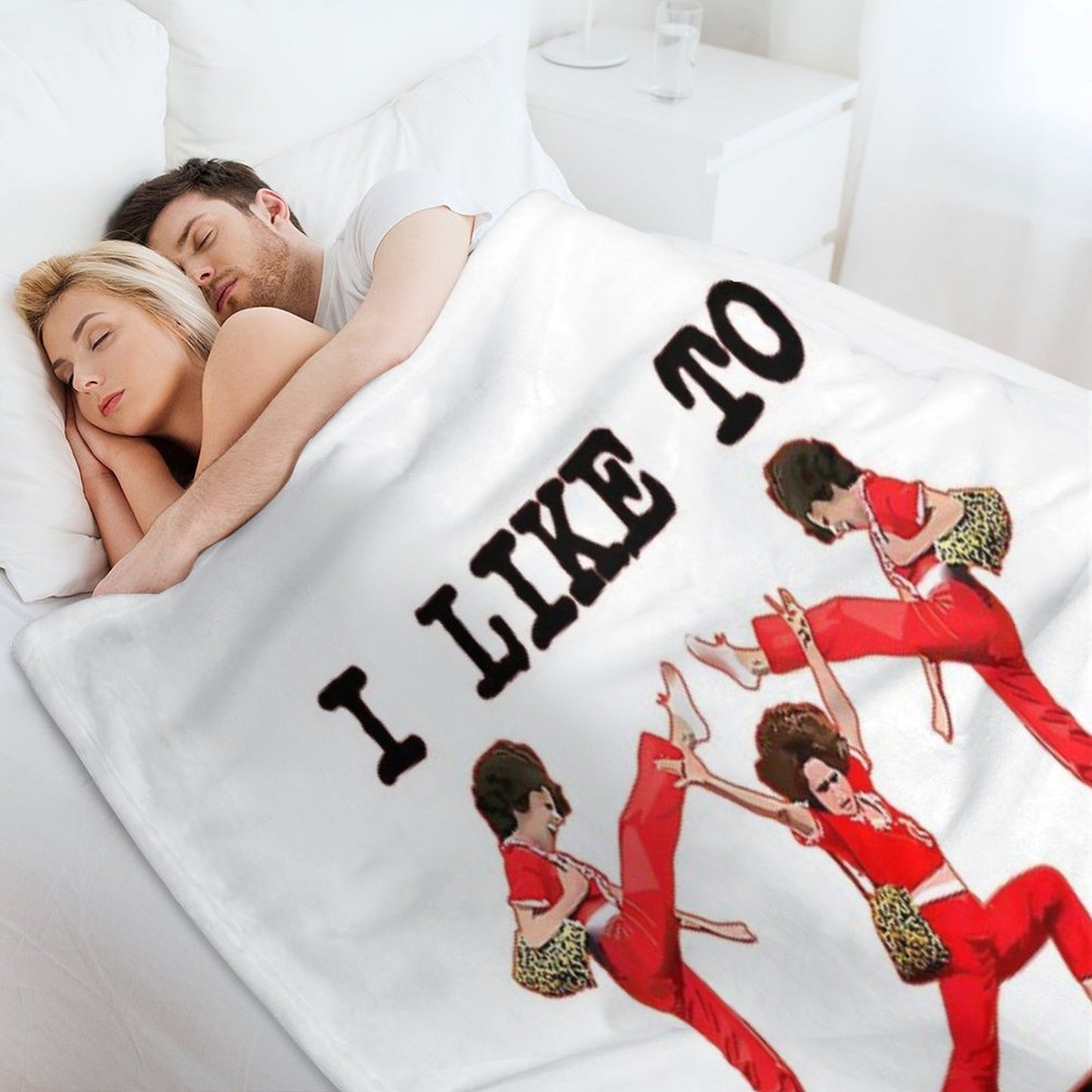 Sally O'malley I'm 50 I Like to Kick, Streth, And Kick Travel-friendly Throw Blanket