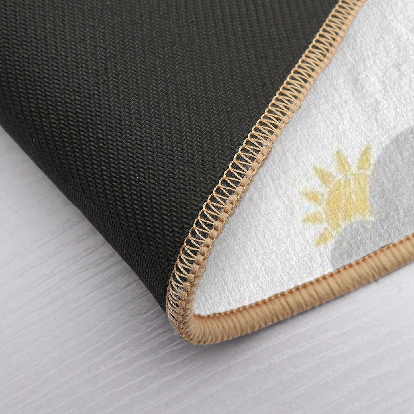 Sunny Grey Skies Sketch  Pattern  Absorbent Bath Mat