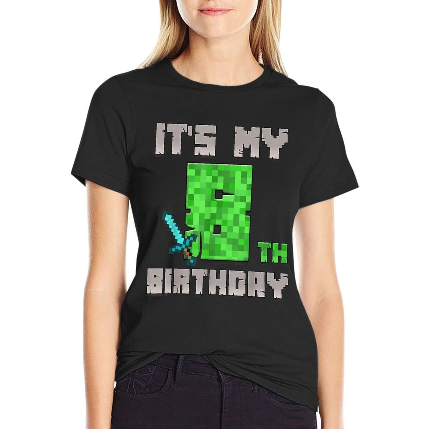 Birthday Boy Its My 8th Birthday Gamer Pixel Number  Quick-drying T-Shirt
