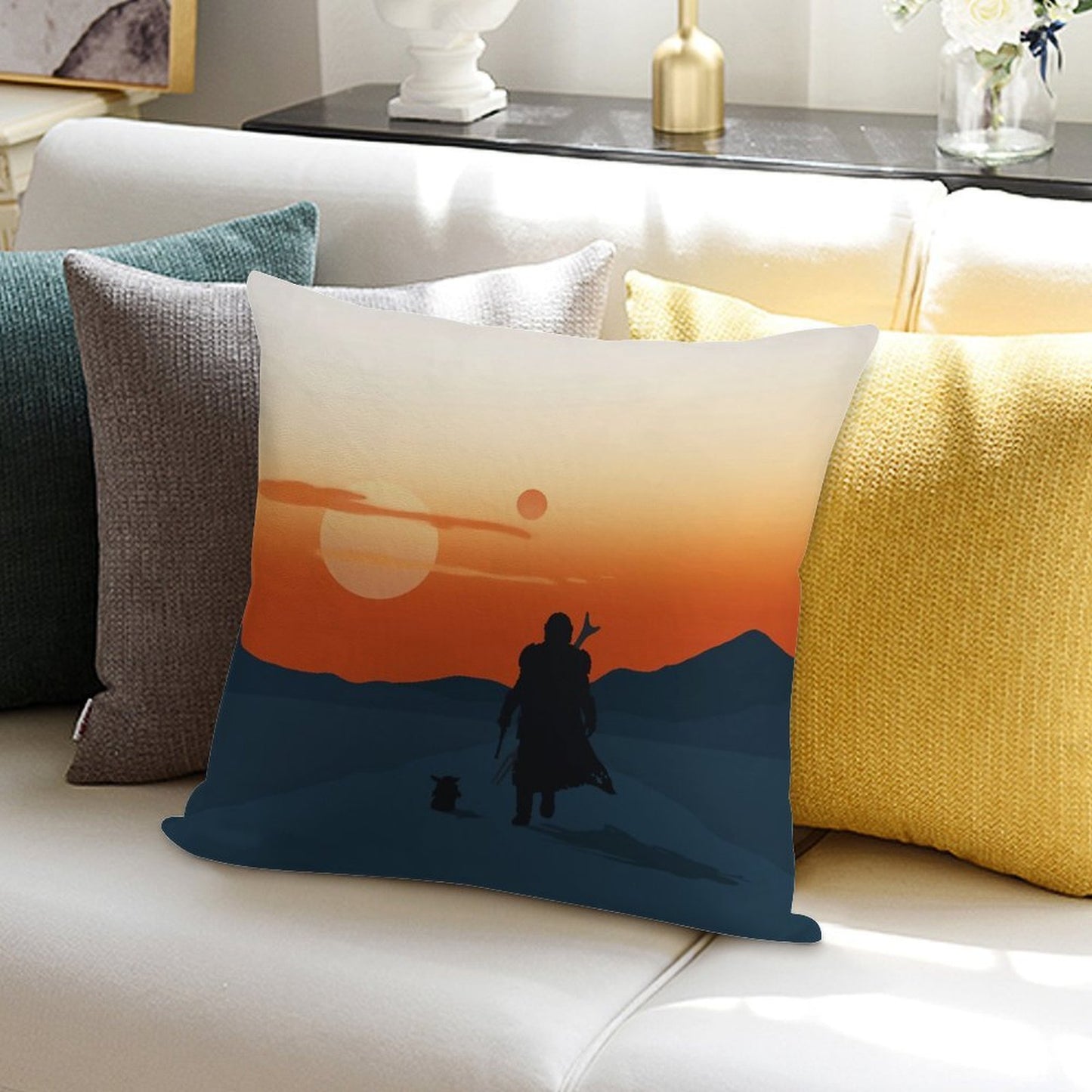 This Is The Way Soft Skin-Friendly Throw Pillow