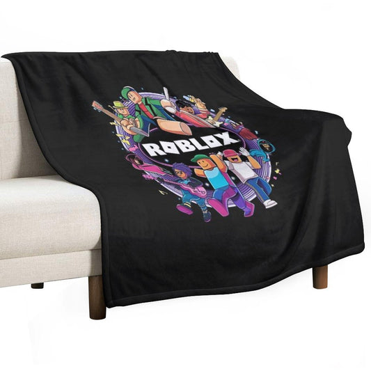 Roblox Vibrant Travel-friendly Throw Blanket