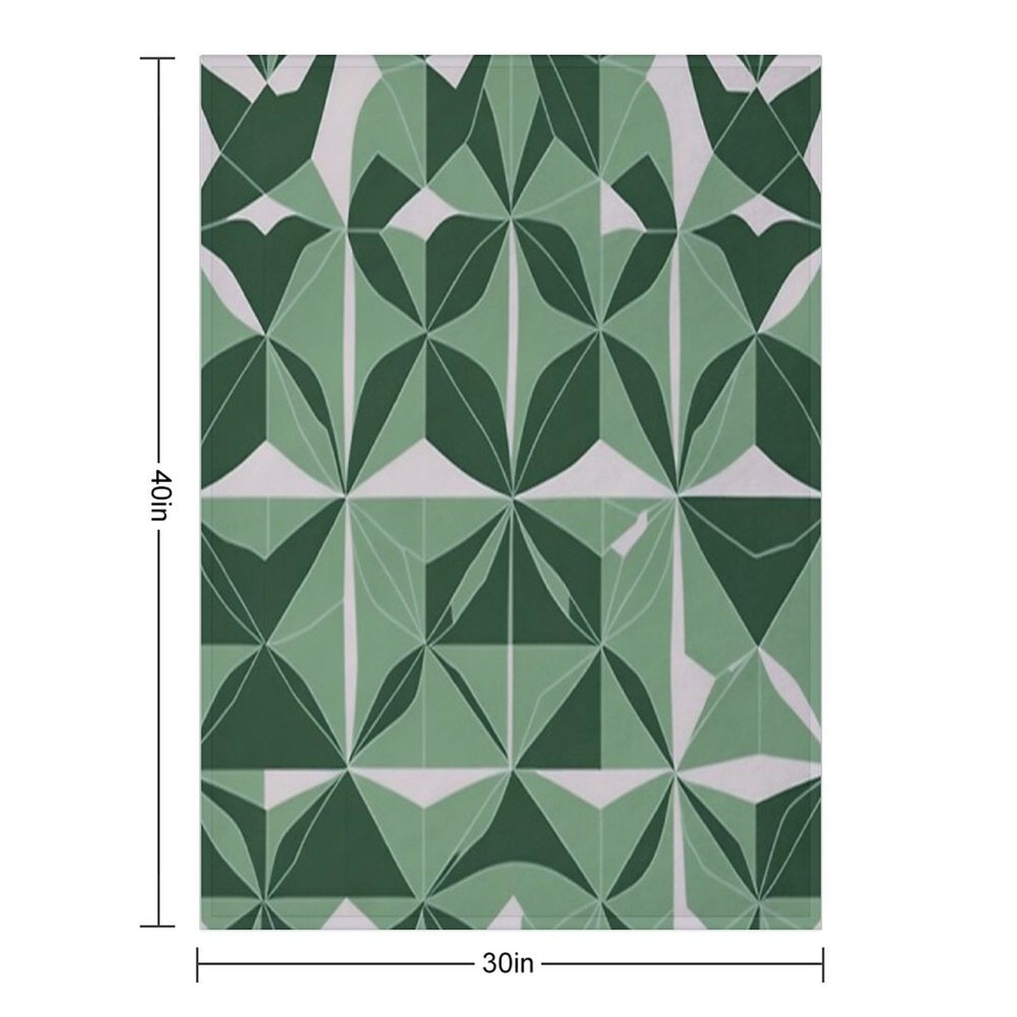 Minimalist Geometric Patterns Eco-conscious Throw Blanket