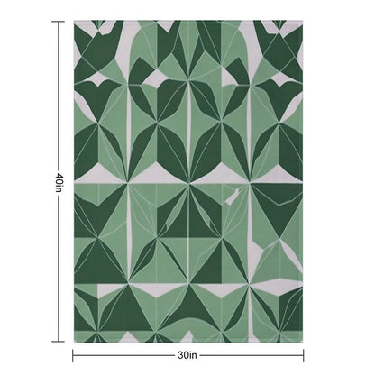 Minimalist Geometric Patterns Eco-conscious Throw Blanket