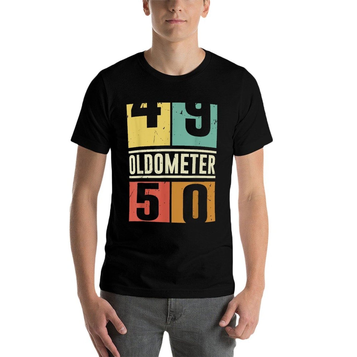 Oldometer 50th Birthday For Men And Women  Moisture-wicking T-Shirt