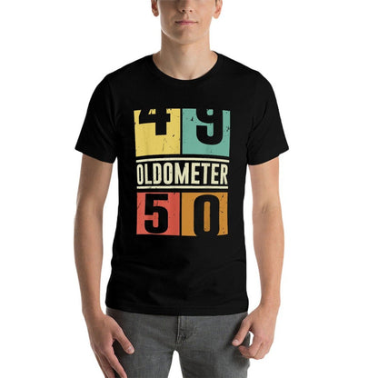 Oldometer 50th Birthday For Men And Women  Moisture-wicking T-Shirt
