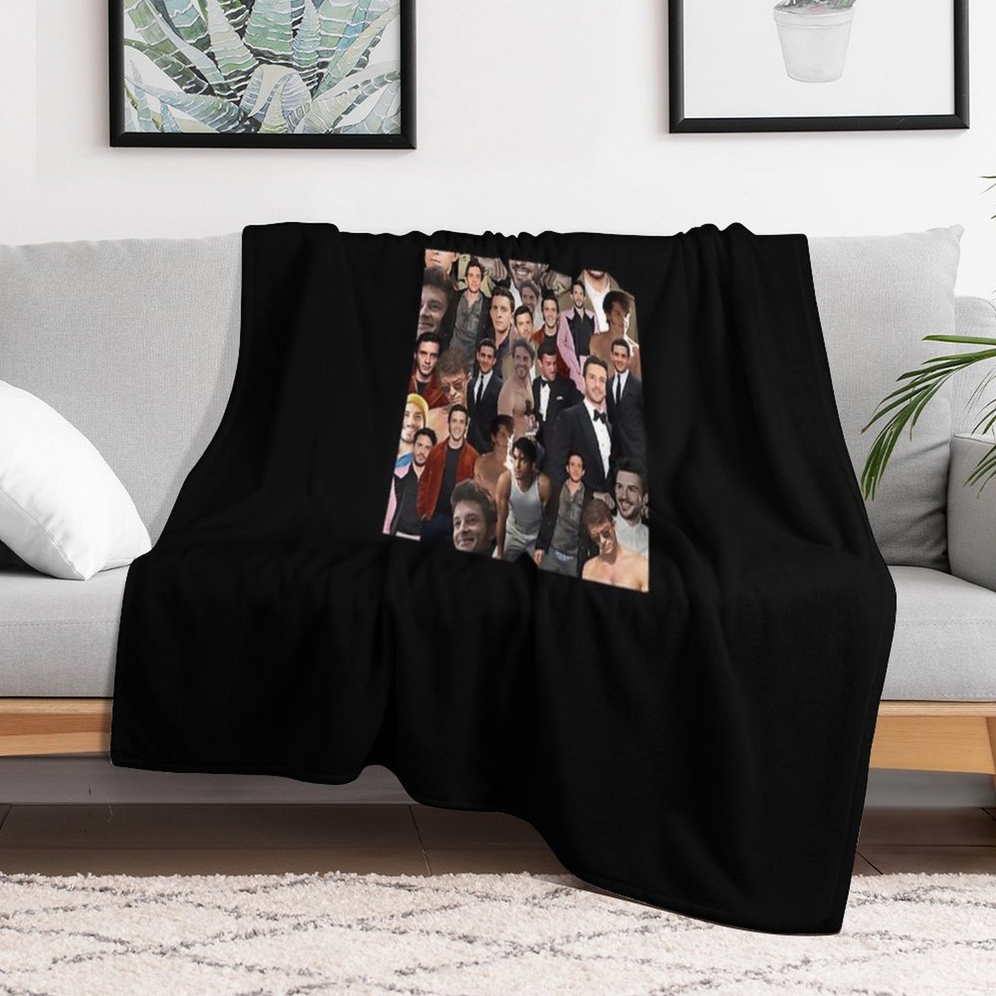 Jonathan Bailey Collage Versatility Throw Blanket