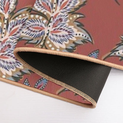 Floral Pattern Of Warm Earth Tones  Multi-Purpose Bath Mat
