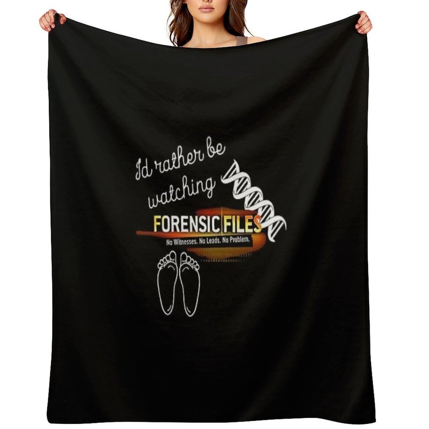 I'd Rather Be Watching Forensic Files Travel-friendly Throw Blanket