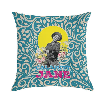 Calamity Jane, Film, 50s Soft Fade-Resistant Throw Pillow