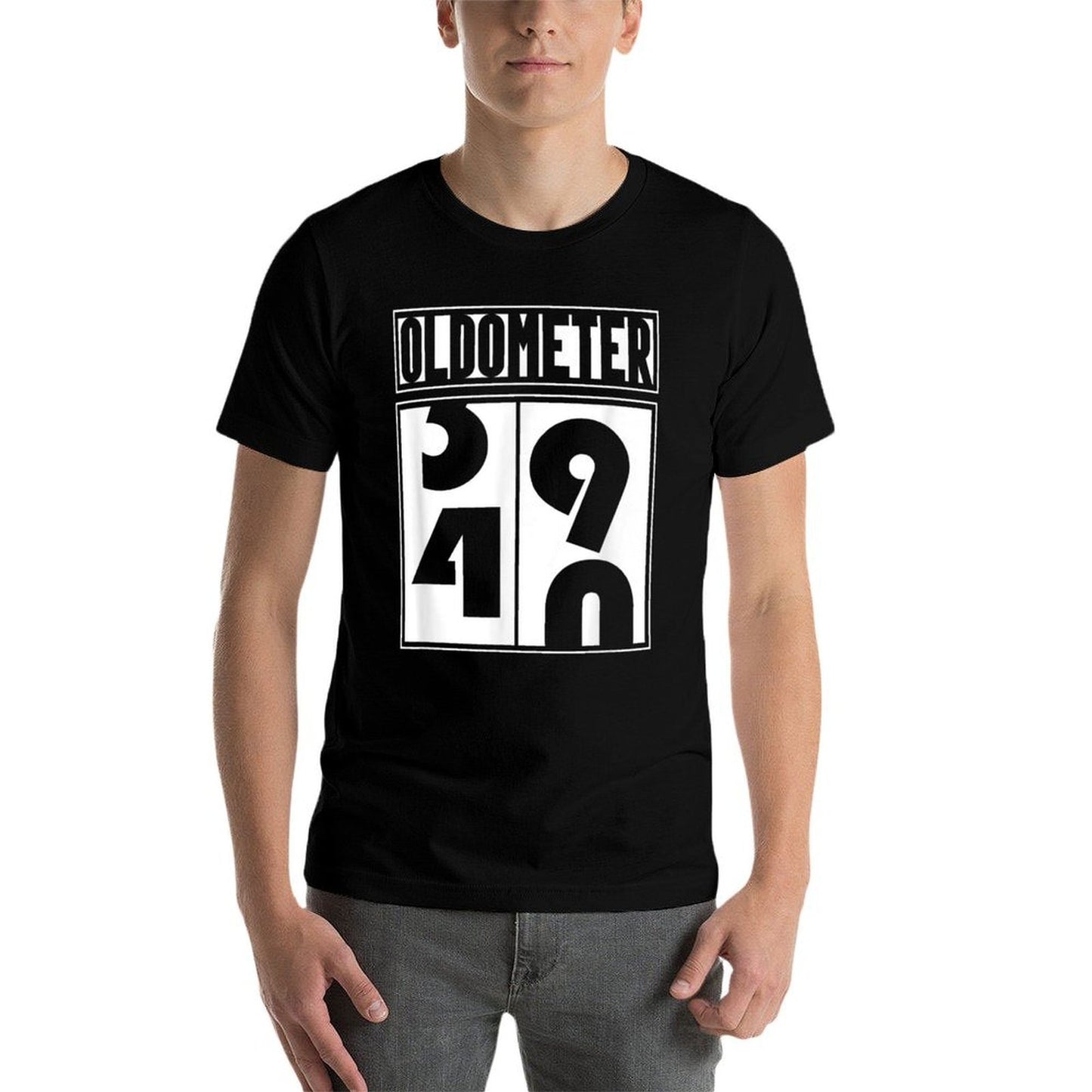 Oldometer 40th Birthday  Oversized Silhouette T-Shirt