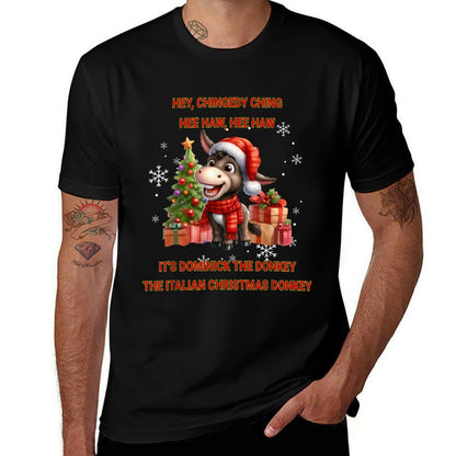 Funny Christmas Italian Christmas Donkey Dominick The Donkey  Easy-care T-Shirt