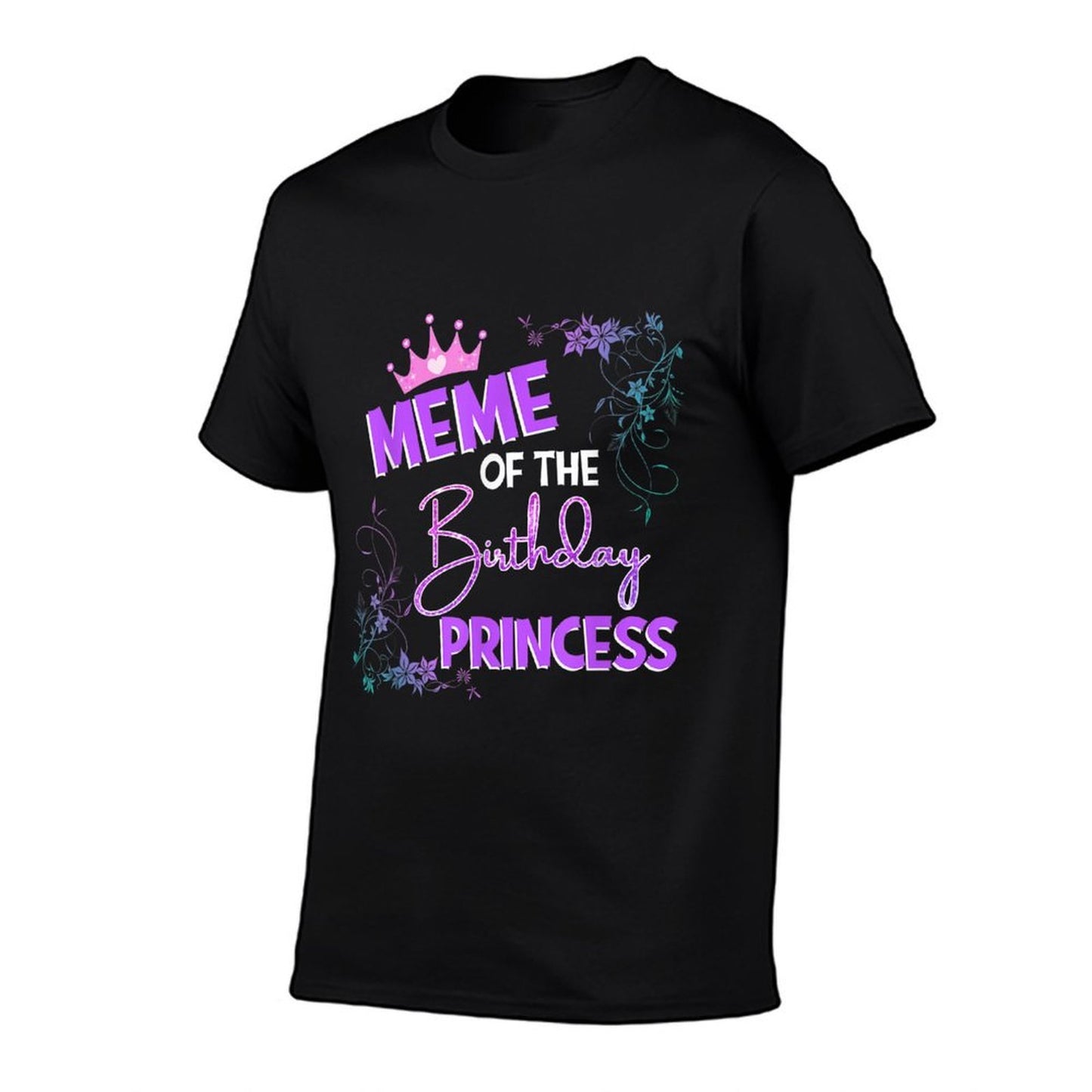 Meme Of The Birthday Princess Family Matching Party Squad  Rolled Sleeves T-Shirt