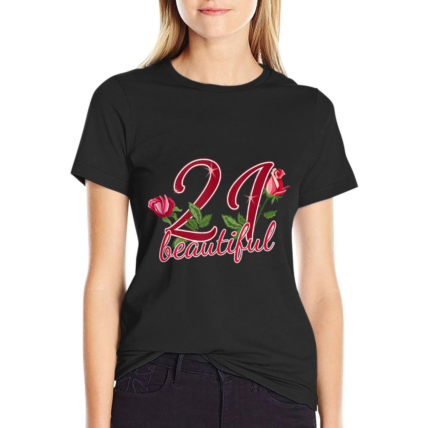 21st Birthday Women Gift 21st Birthday  Moisture-wicking T-Shirt