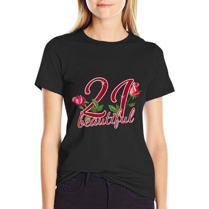 21st Birthday Women Gift 21st Birthday  Moisture-wicking T-Shirt
