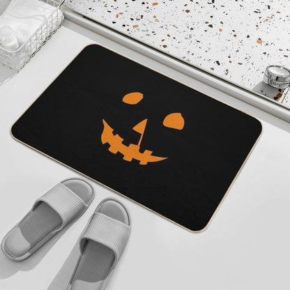Halloween 1978 Pumpkin Shirt Jack O Lantern  Absorbent Bath Mat