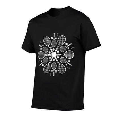 Snowflake Christmas Tennis  Lightweight T-Shirt