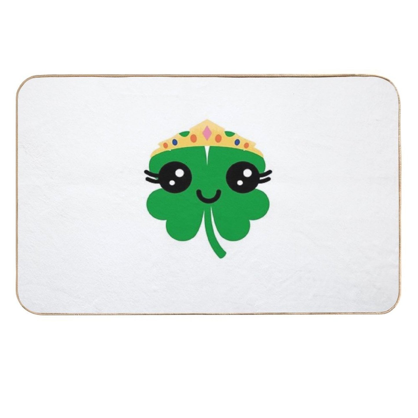 Cutesy Clover  Fade-Resistant Bath Mat