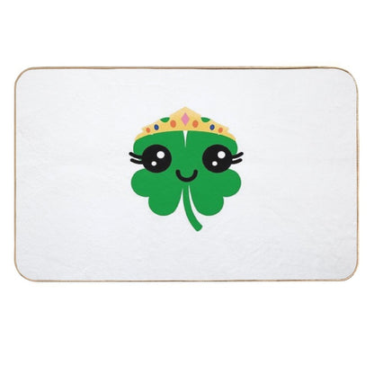 Cutesy Clover  Fade-Resistant Bath Mat