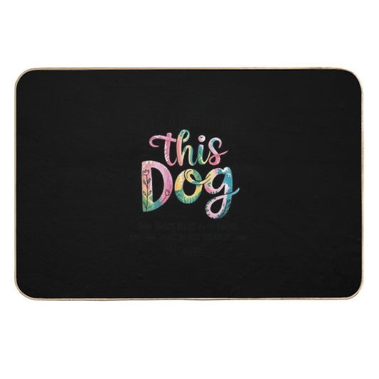 Dog Mama - Dog Motif with Dog Saying  Eco-Friendly Bath Mat