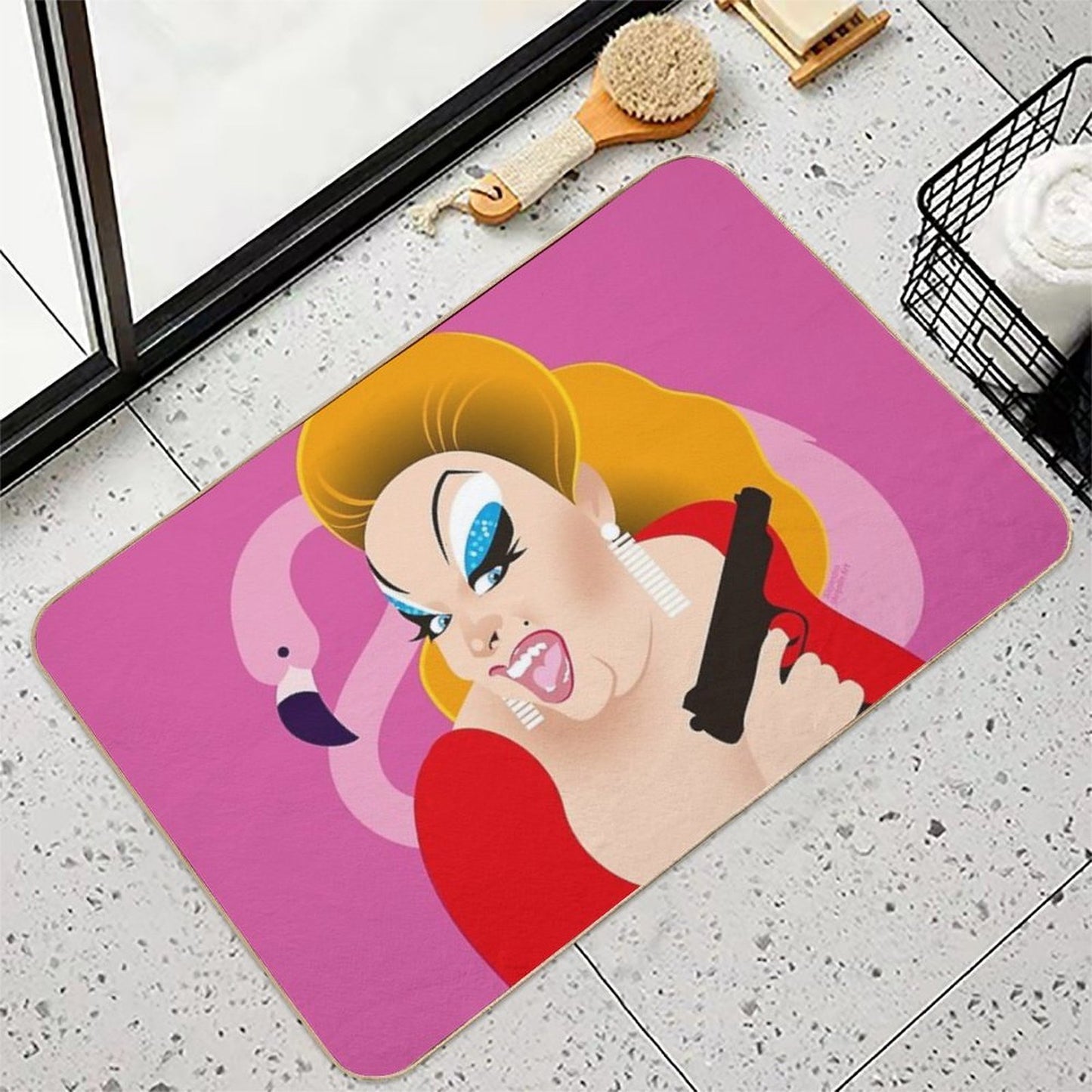 Divinely Pink  Versatile Bath Mat