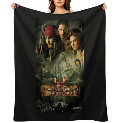 Pirates of The Caribbean Dead Mans Chest All-season Throw Blanket