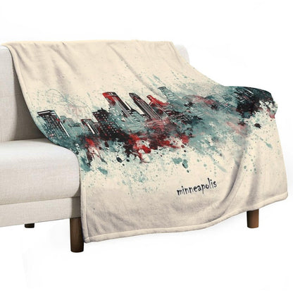 Minneapolis Skyline Comfort Throw Blanket