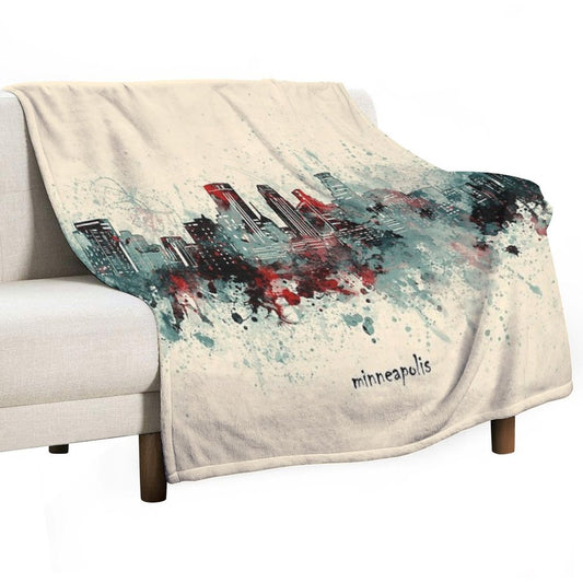 Minneapolis Skyline Comfort Throw Blanket