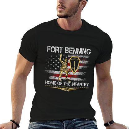 Fort Benning Home of The Infantry School Veteran Patriotic  Versatile T-Shirt