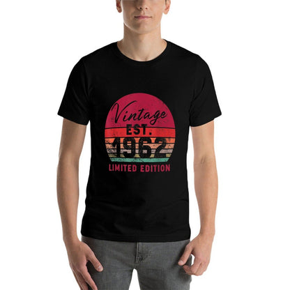 Vintage Est 1962 Limited Edition 60 Years Old 60th Birthday  Graphic-printed T-Shirt