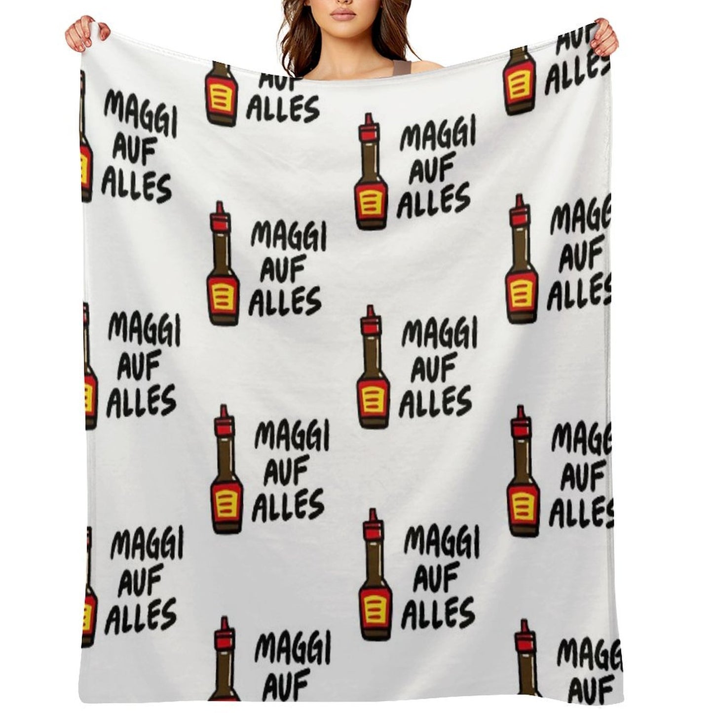 Maggi Auf Alles (Deutsch) Durable Throw Blanket