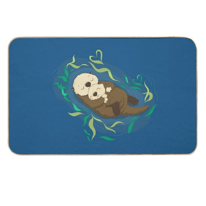 Cute Otters Durable Bath Mat