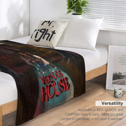 Vecna House (Monster House Parody) - Stranger Things Machine-washable Throw Blanket