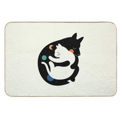 More Hugs Less Fights  Stain-Proof Bath Mat