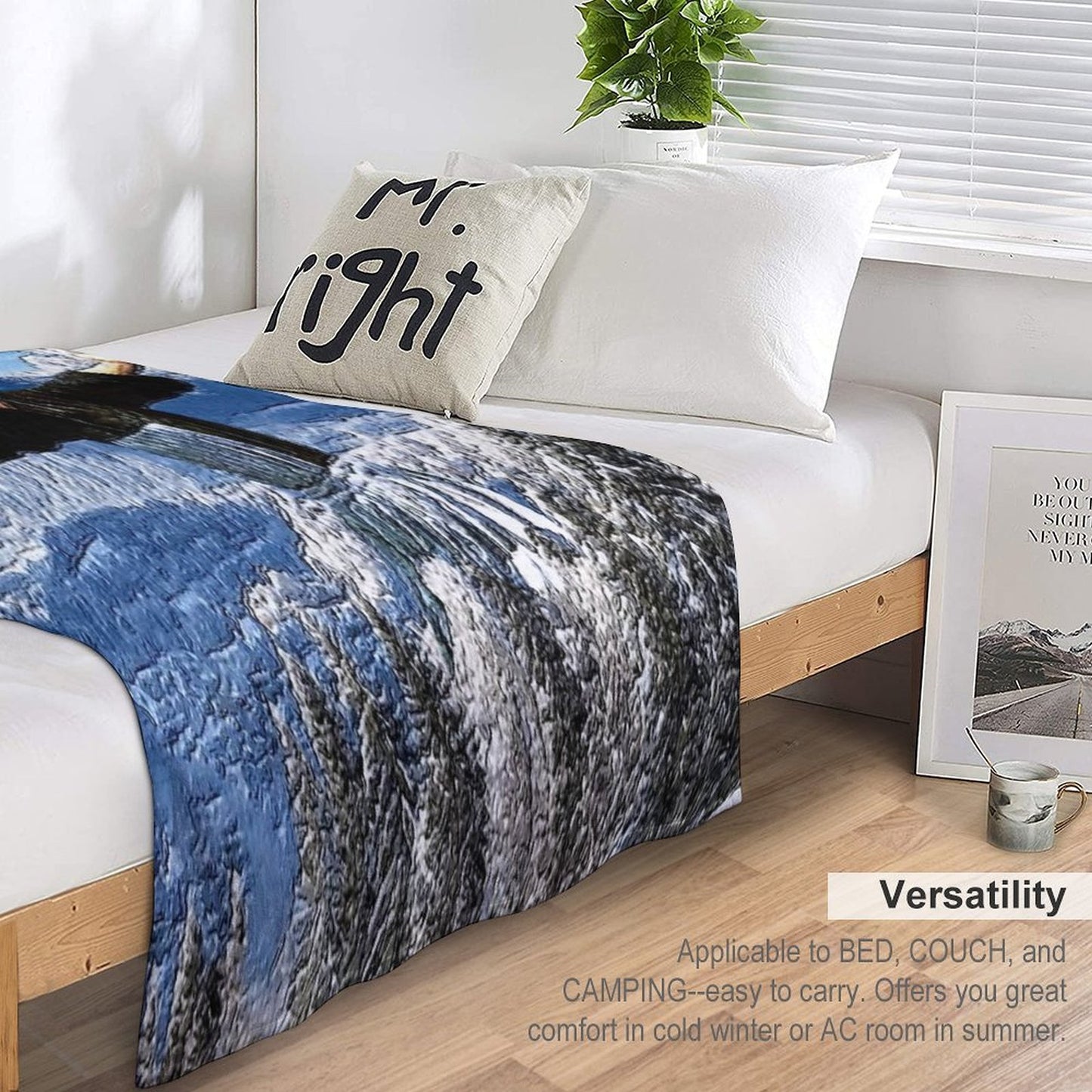 Alive Hills- Oil And Impressionism Art Compact Throw Blanket