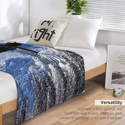 Alive Hills- Oil And Impressionism Art Compact Throw Blanket