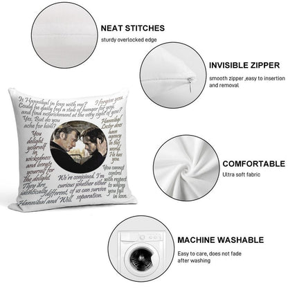 Hannigram Quotes Soft Gift Ready Throw Pillow