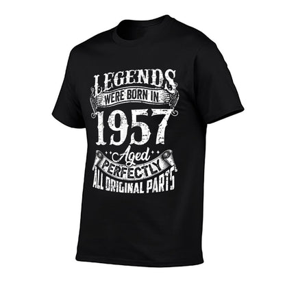 65 Years Old Vintage Legends Born In 1957 65th Birthday  Versatile T-Shirt