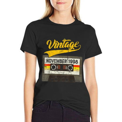 November 1998 21st Birthday Vintage Cassette  Affordable Price T-Shirt