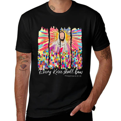 Every Knee Shall Bow God Faith Jesus Christian  Relaxed-fit T-Shirt