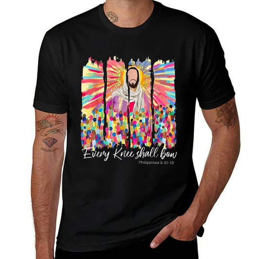 Every Knee Shall Bow God Faith Jesus Christian  Relaxed-fit T-Shirt